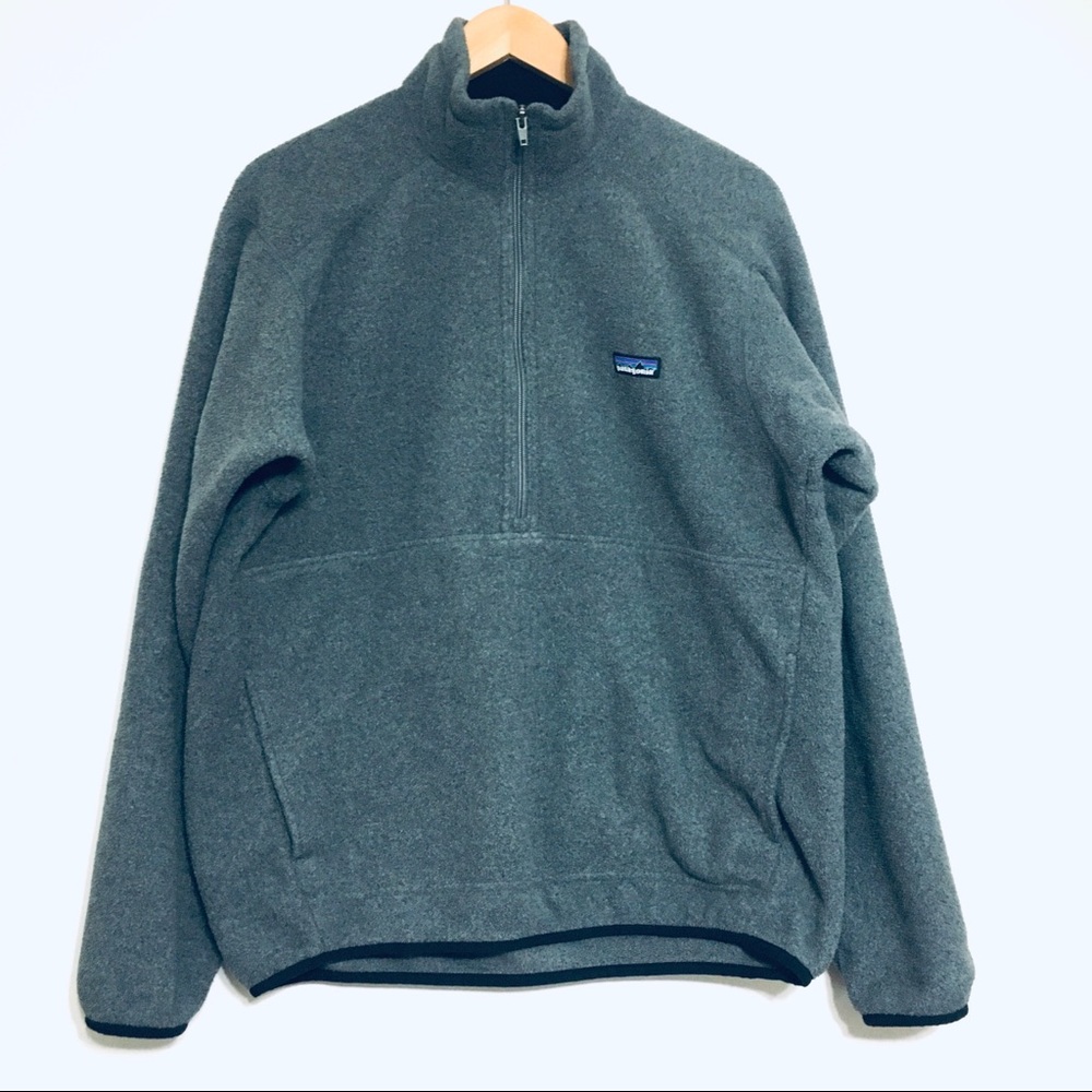 Patagonia Synchilla Gray Half Zip Pullover Fleece Size Medium (M)